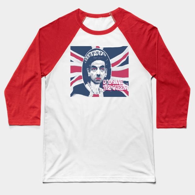 GOD SAVE THE QUEEN Baseball T-Shirt by FREESA